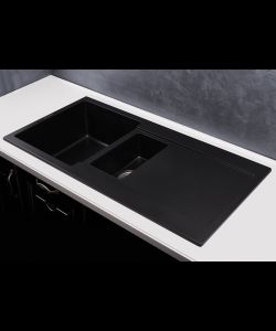 Kitchen sink MODENA 1,5B2D BLACK METALLIC- photo 2