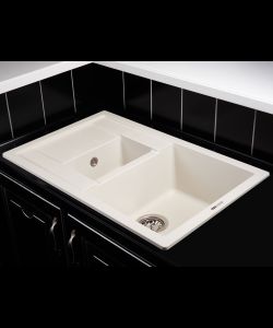 Kitchen sink MODENA 1,5B1D WHITE ALABASTER- photo 2