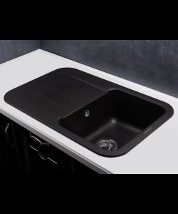 Kitchen sink LIRA 1B1D BLACK- photo 2