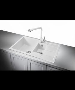 Kitchen sink MODENA 60 NL 1,5B1D  WHITE- photo 2