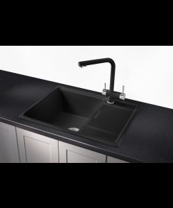 Kitchen sink ROYS 50 NL 1B1D DEEP BLACK- photo 2