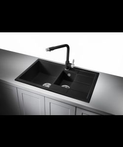 Kitchen sink MODENA 60 NL 1,5B1D  DEEP BLACK- photo 2