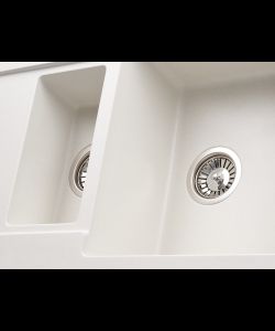 Kitchen sink MODENA 1,5B2D WHITE- photo 3