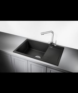 Kitchen sink ROYS 60 NL 1B1D DEEP BLACK- photo 2