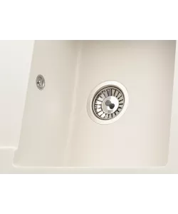 Kitchen sink MODENA 1B1D WHITE