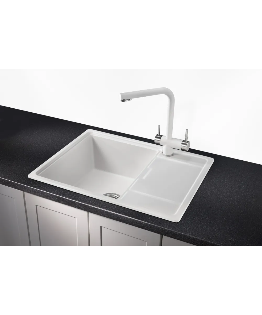 Kitchen sink ROYS 50 NL 1B1D WHITE