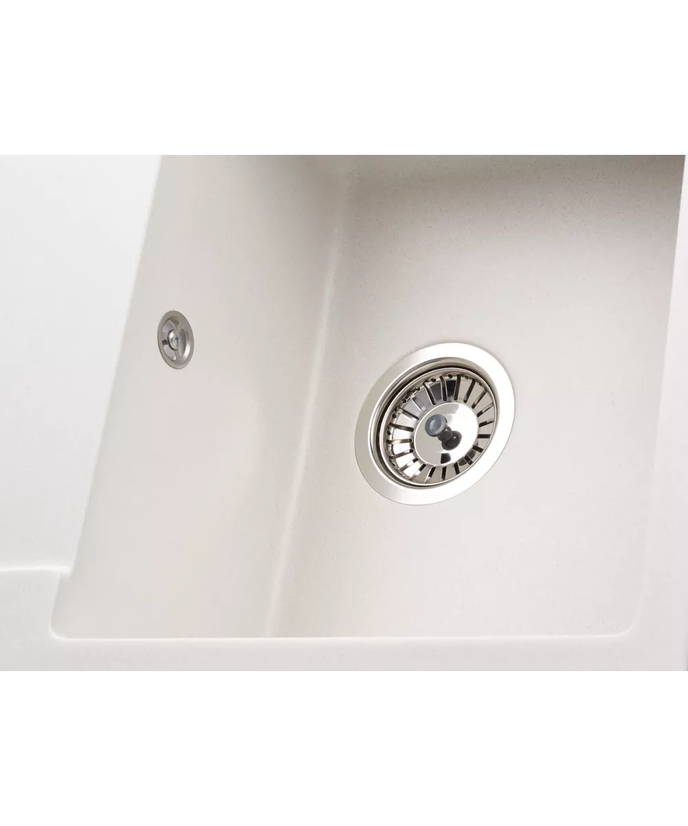 Kitchen sink MODENA 1B1D WHITE ALABASTER