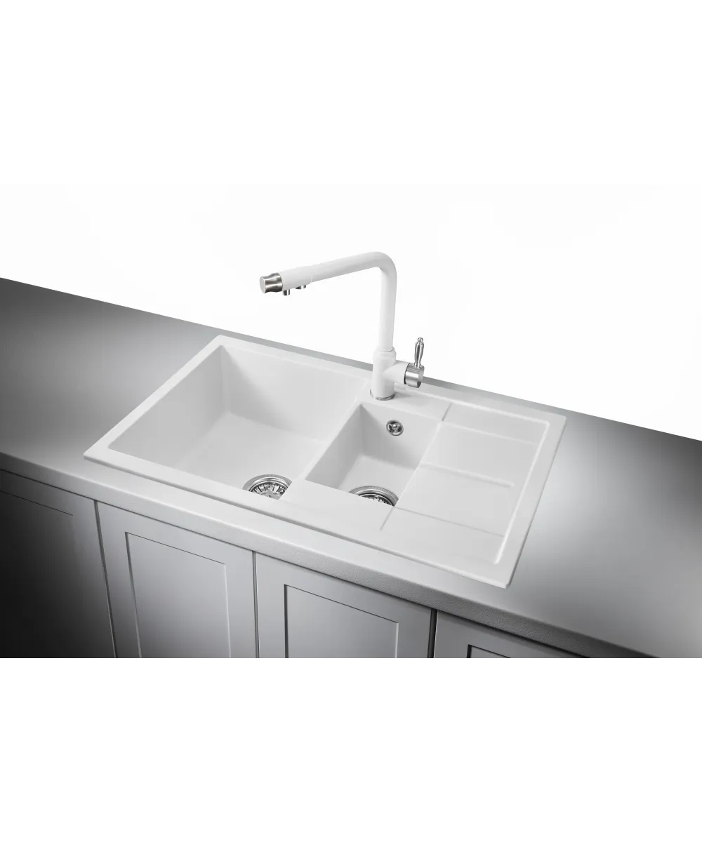 Kitchen sink MODENA 60 NL 1,5B1D  WHITE