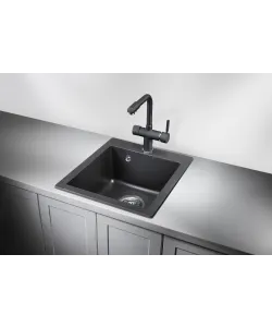 Kitchen sink MODENA 40 NL 1B DEEP BLACK