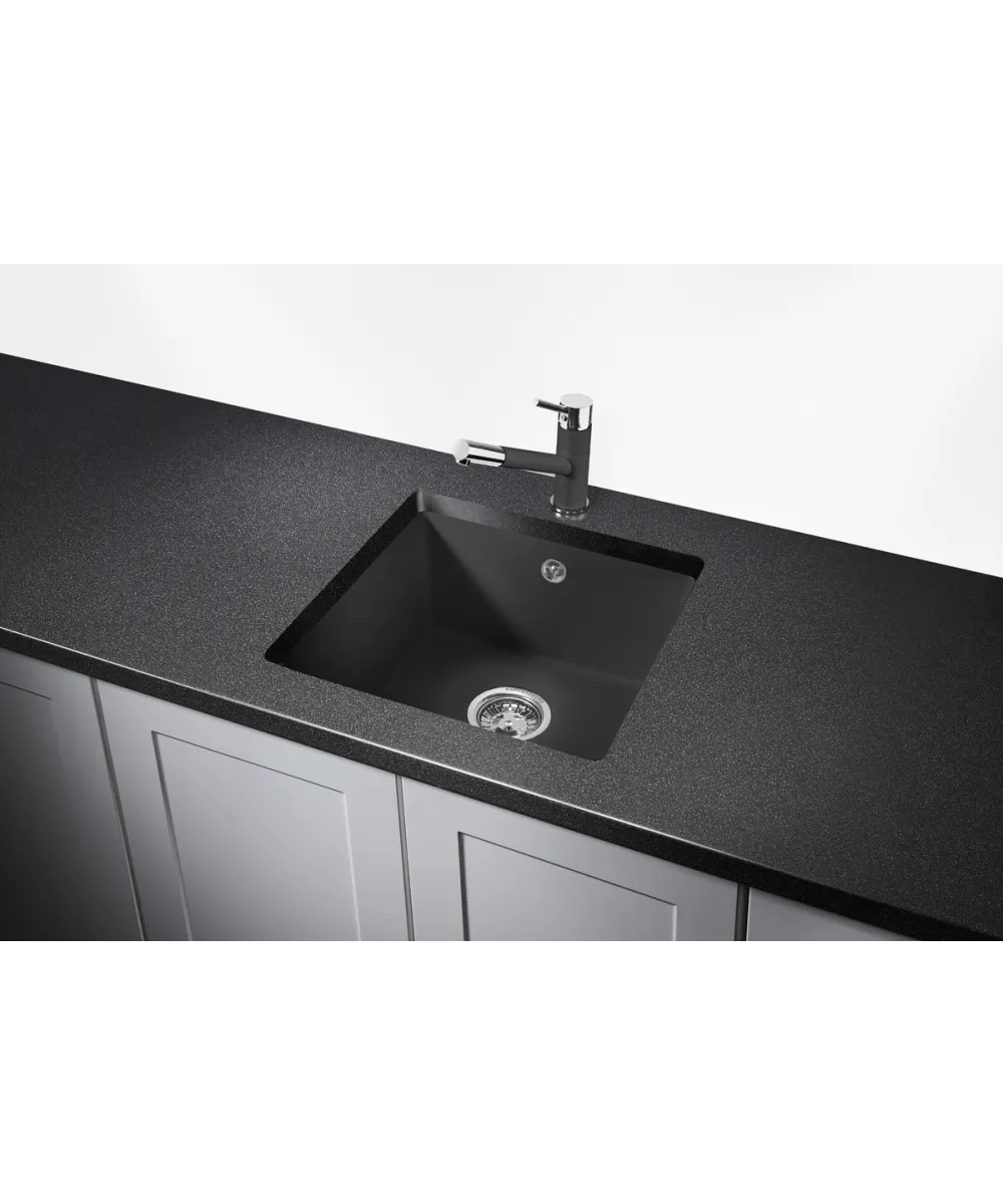 Кухонная мойка Kuppersberg UNIVERSA 50 NL 1B DEEP BLACK - фото 2