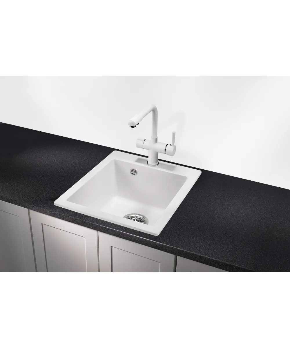 Kitchen sink MODENA 40 NL 1B WHITE