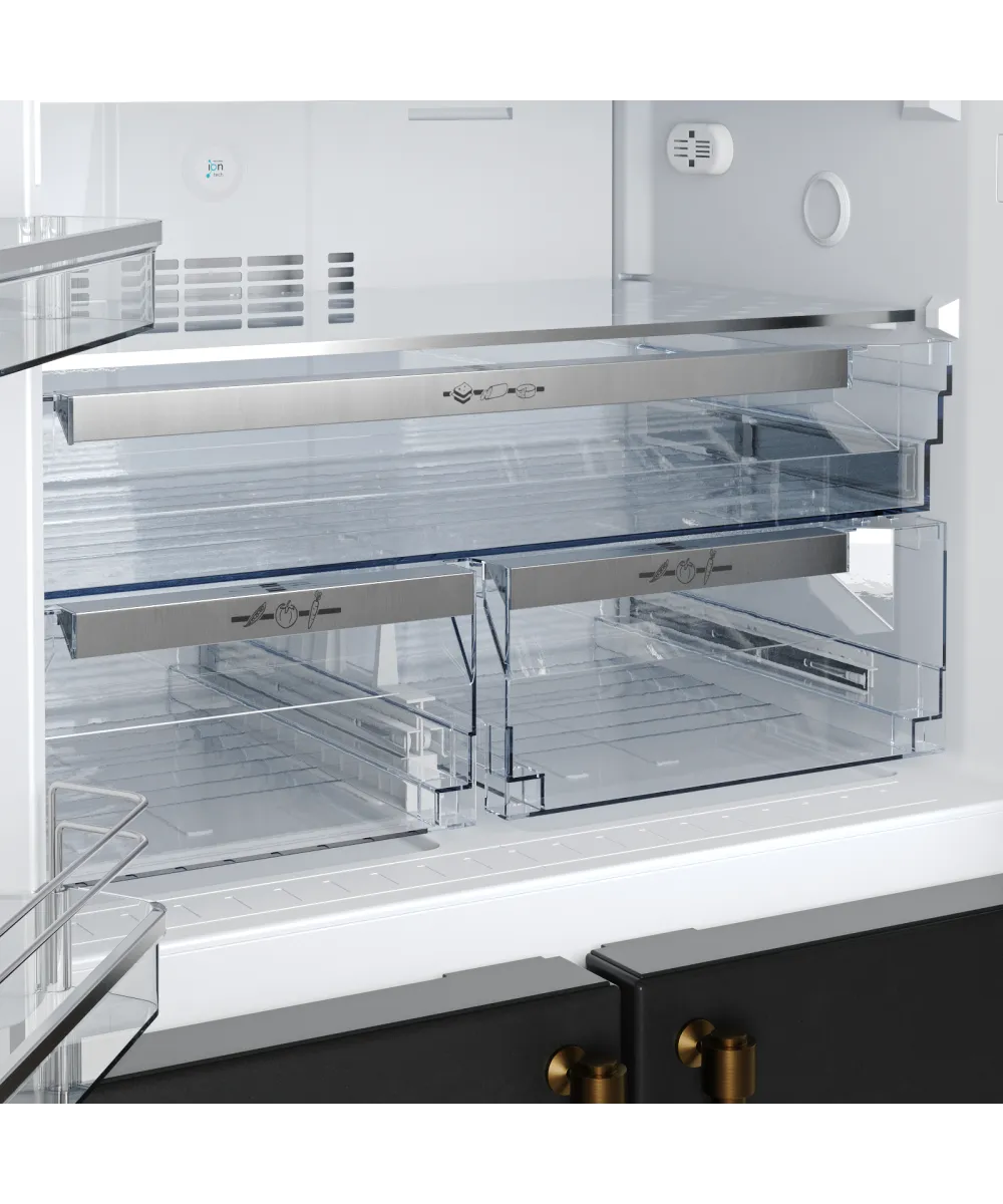 Freestanding refrigerator NMFV 18591 BK Bronze