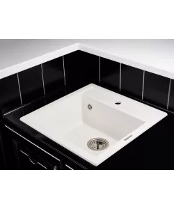 Kitchen sink MODENA 1B WHITE ALABAS.