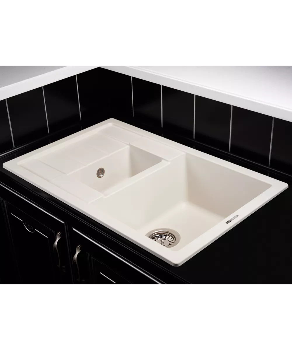 Kitchen sink MODENA 1,5B1D WHITE ALABASTER