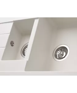 Kitchen sink MODENA 1,5B1D WHITE