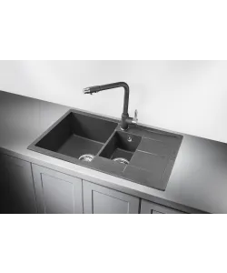 Kitchen sink MODENA 60 NL 1,5B1D DARK ROCK
