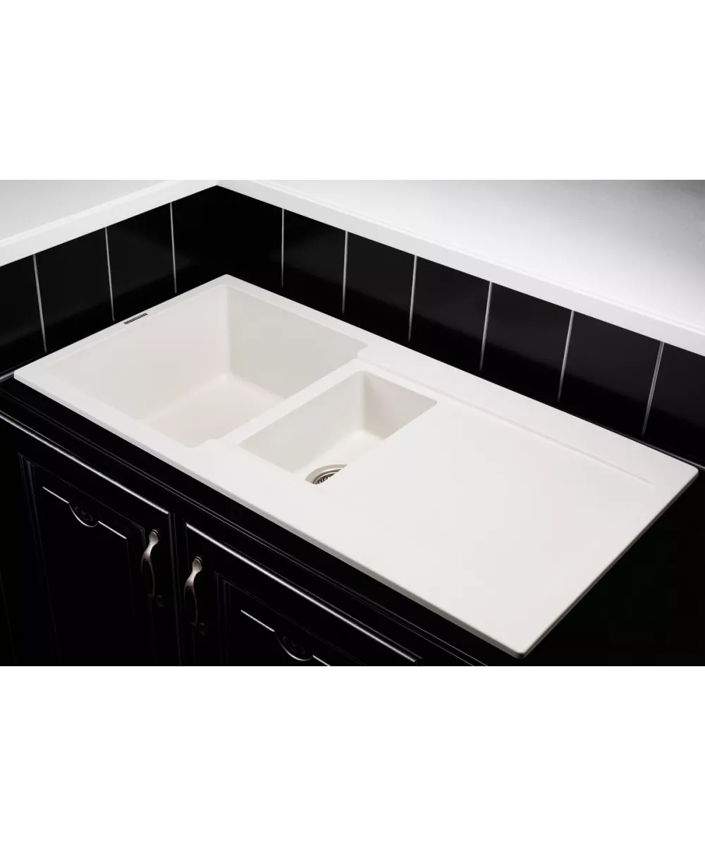Kitchen sink MODENA 1,5B2D WHITE