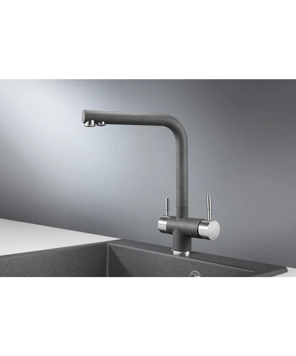 Mixer tap NERO DARK ROCK