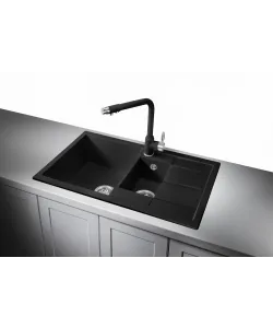 Kitchen sink MODENA 60 NL 1,5B1D  DEEP BLACK