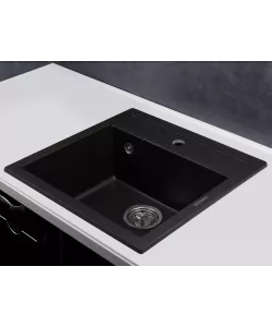 Kitchen sink MODENA 1B BLACK METAL.