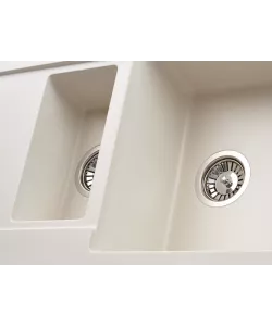 Kitchen sink MODENA 1,5B2D WHITE ALABASTER