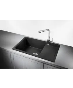 Kitchen sink ROYS 60 NL 1B1D DEEP BLACK