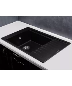 Kitchen sink MILA 1B1D BLACK METALLIC