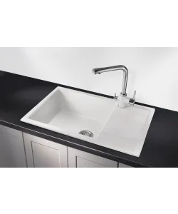 Kitchen sink ROYS 60 NL 1B1D WHITE